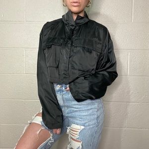 Y2K Black Cropped Jacket